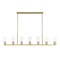 Z-Lite Titus 7 Light Linear Chandelier, 5in. W x 12in. H, Modern Gold 826-7L-MGLD - alternate 4